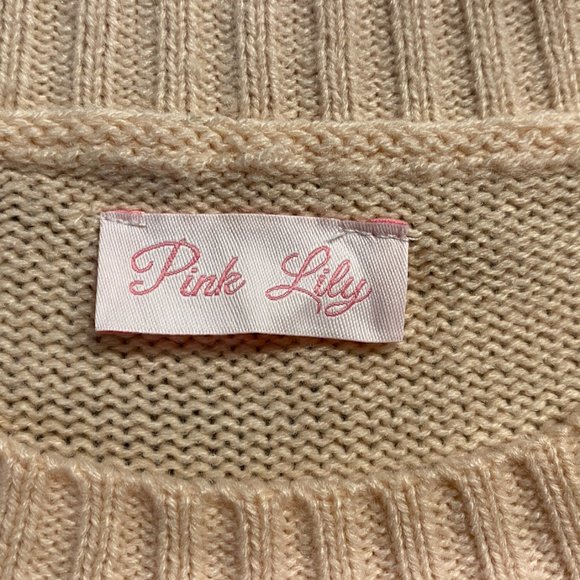 Pink Lily Blush Pom-Pom Sweater - Picture 4 of 7
